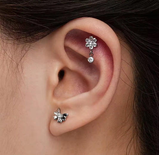 Piercing Amaranto Silver