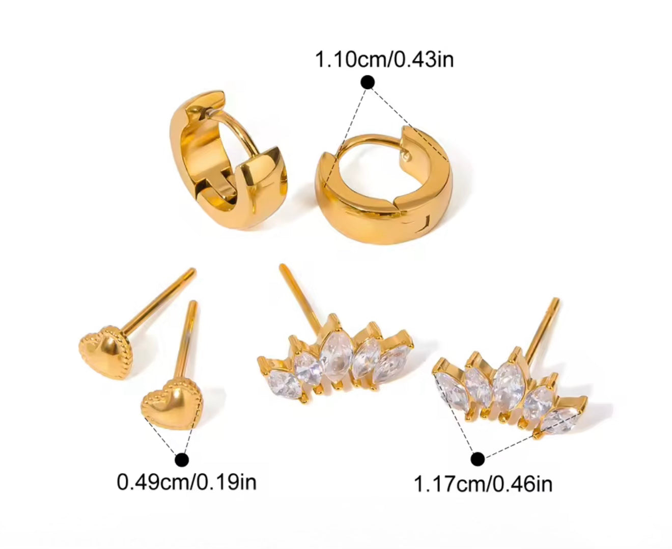 Set de aretes Juliette