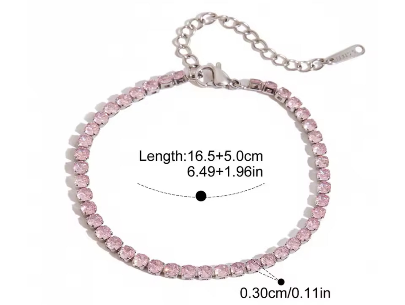 Pulsera Tennis Pink
