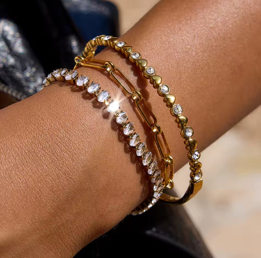 Brazalete Corazones & Shine