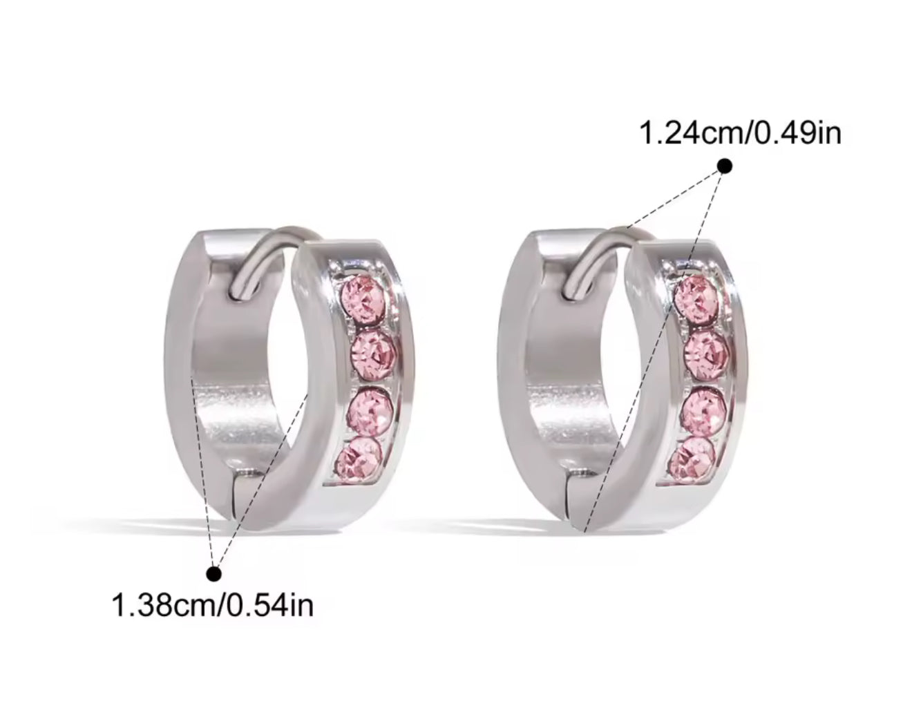 Argollas Crystal Pink