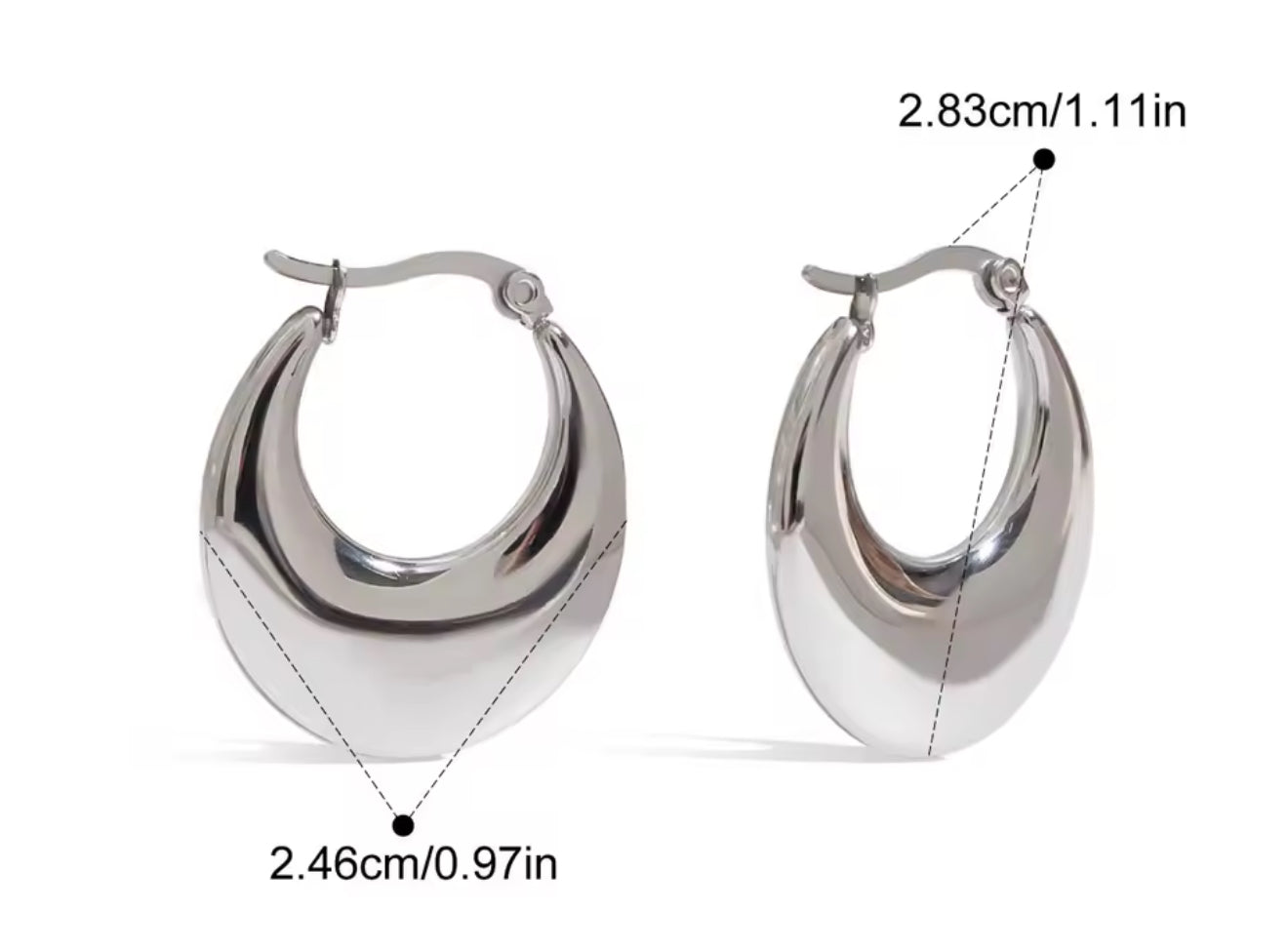 Argollas Silver Crescent