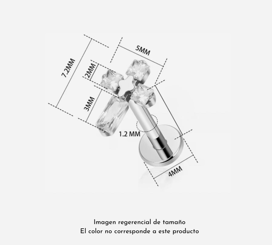 Piercing Cruxis Silver