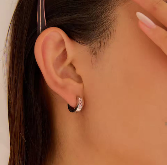 Argollas Crystal Pink