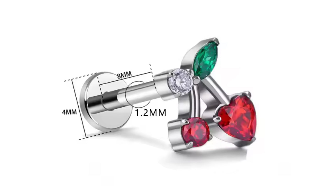 Piercing Cherry Silver