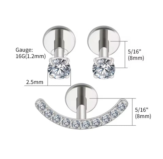 Set de Piercings Klyo Silver