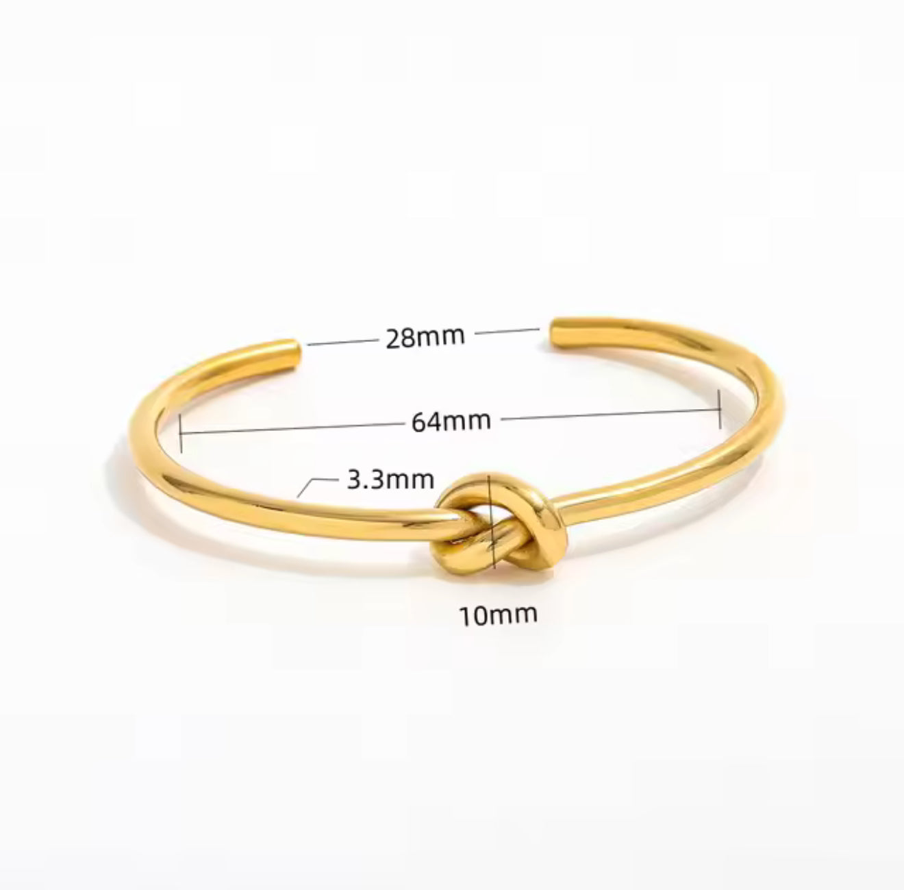 Brazalete Nudo Gold
