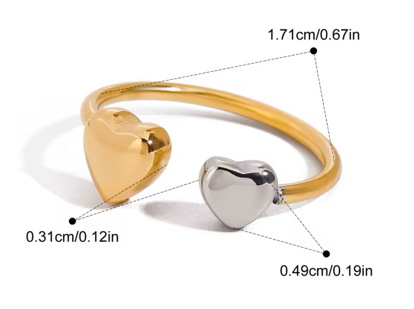Anillo Duo Heart