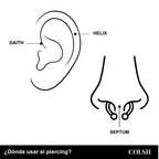 Piercing Ocaso Silver