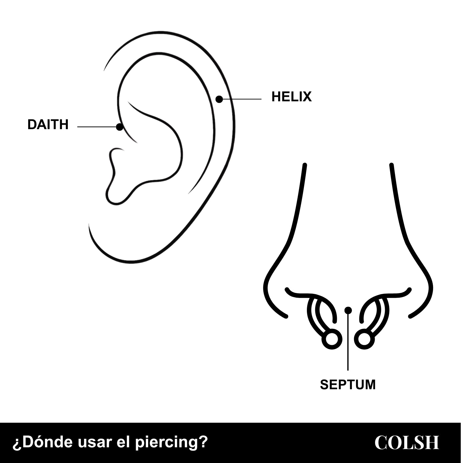 Piercing Ocaso Silver