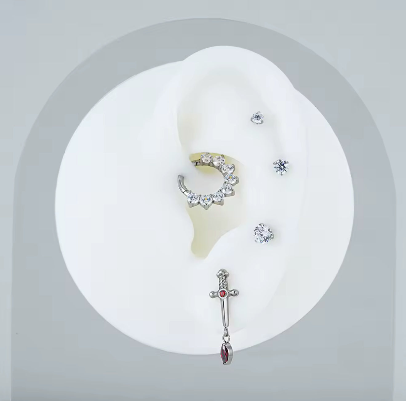 Piercing Aquiles Silver