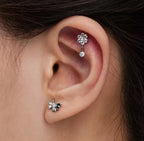 Piercing Amaranto Silver