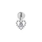 Piercing Heartix Silver