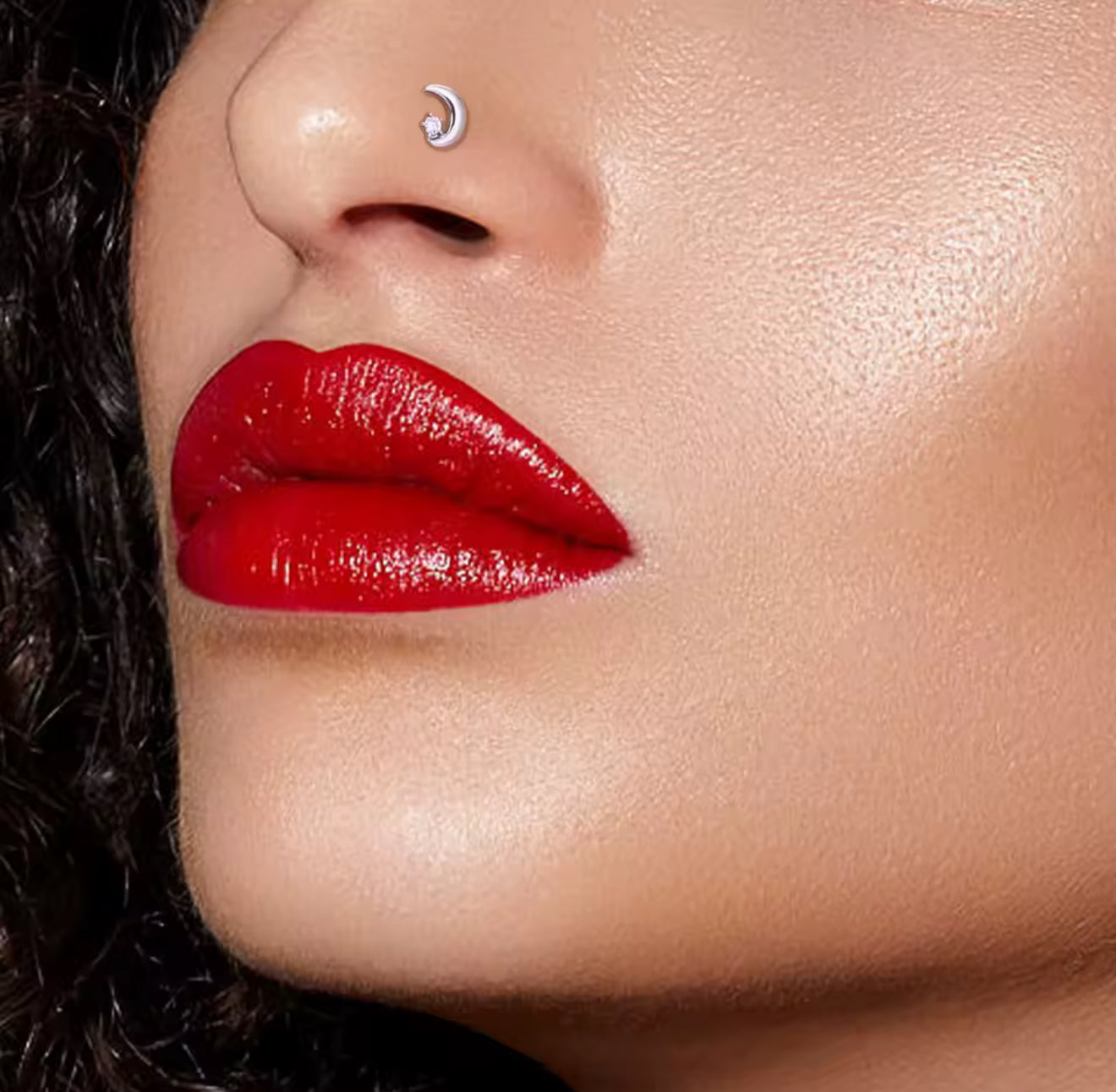 Piercing Luna Silver