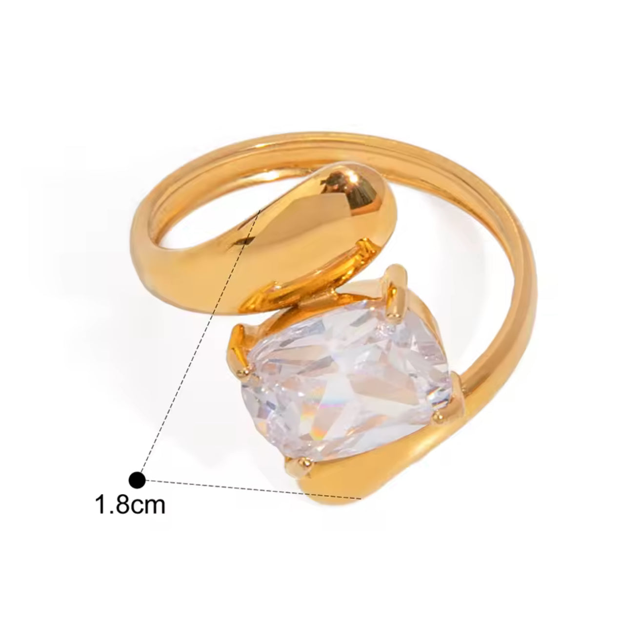 Anillo Golden Flow