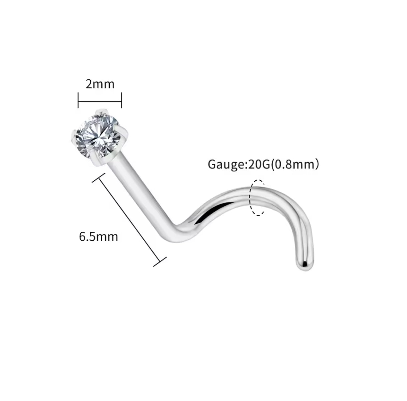 Piercing Tavix Silver