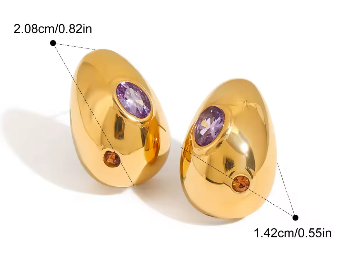Aretes Oval Gems