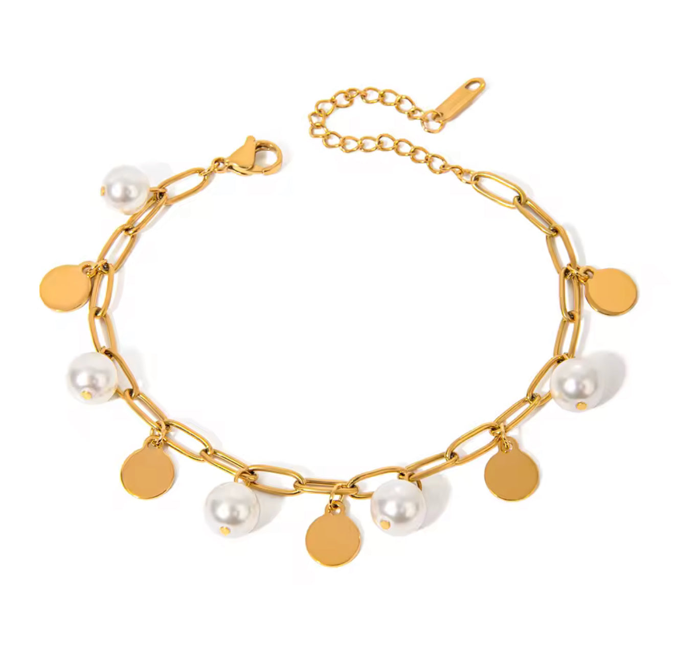 Pulsera Pearl Coins