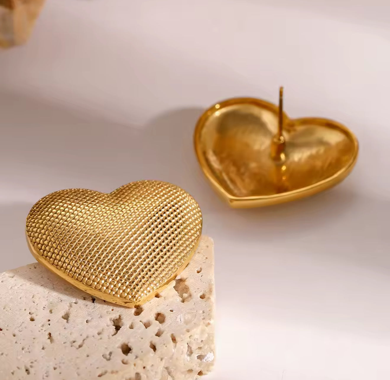 Aretes Golden Love