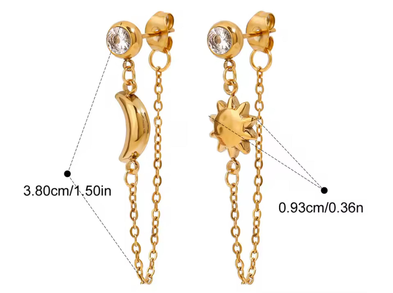 Aretes Sun & Moon