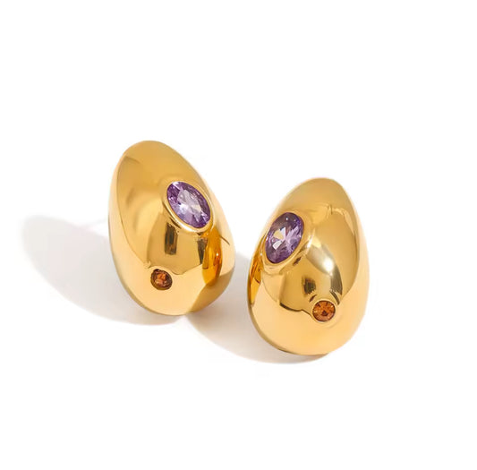 Aretes Oval Gems