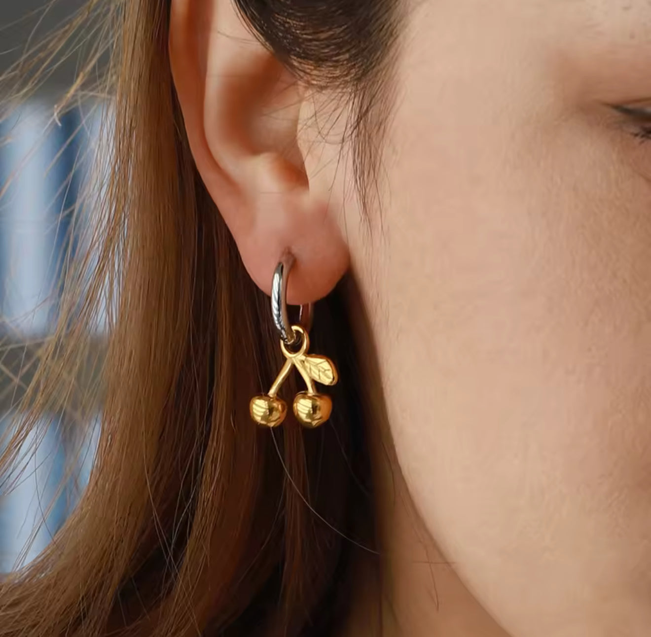 Aretes Cerezo