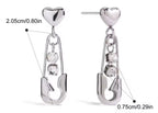 Aretes Heart Pin