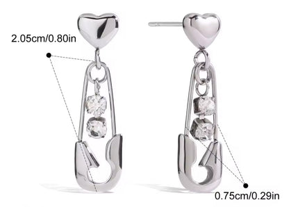 Aretes Heart Pin