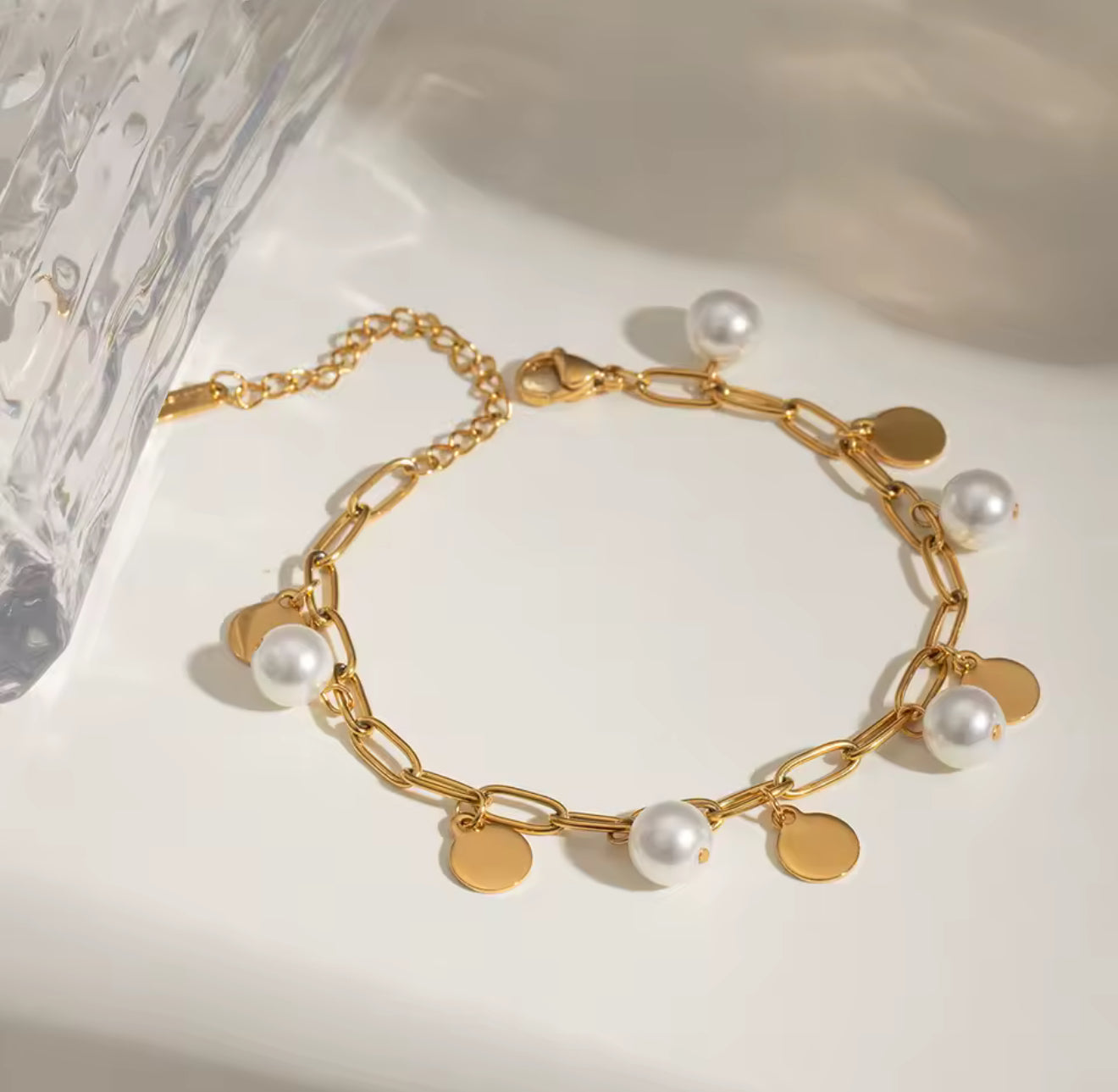 Pulsera Pearl Coins