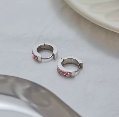 Argollas Crystal Pink