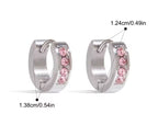 Argollas Crystal Pink