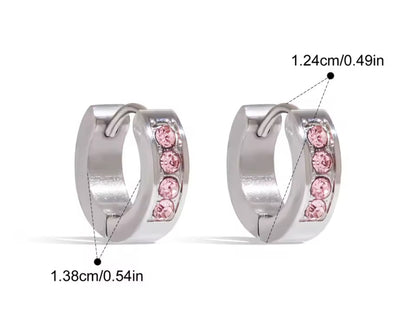 Argollas Crystal Pink