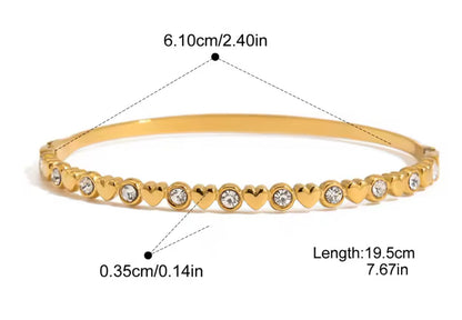 Brazalete Corazones & Shine