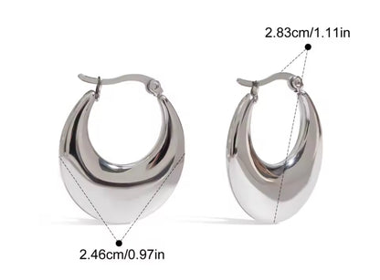 Argollas Silver Crescent