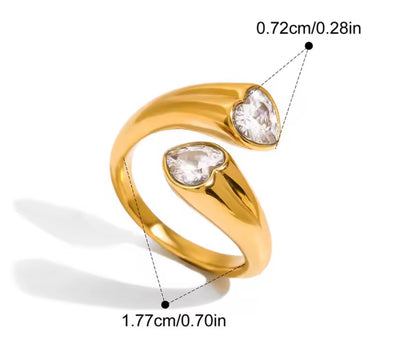Anillo Twin Heart
