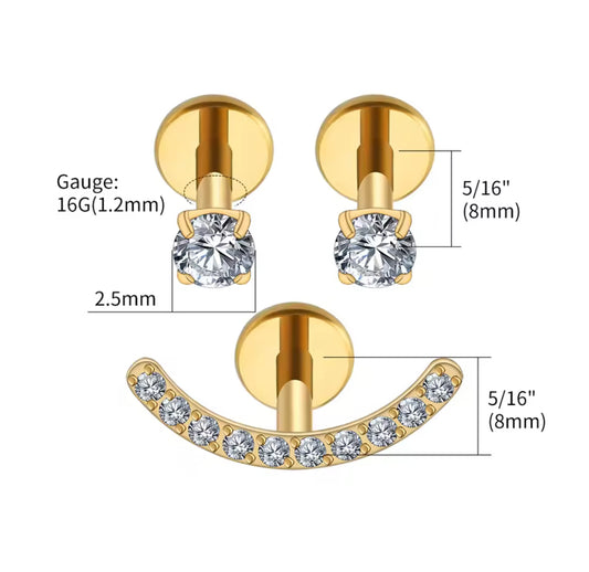 Set de Piercings Klyo Gold