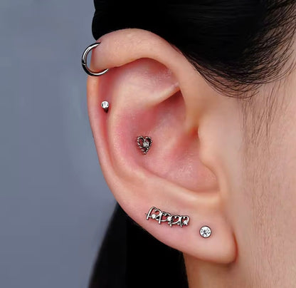 Piercing Heartix Silver