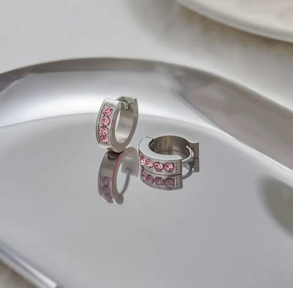 Argollas Crystal Pink