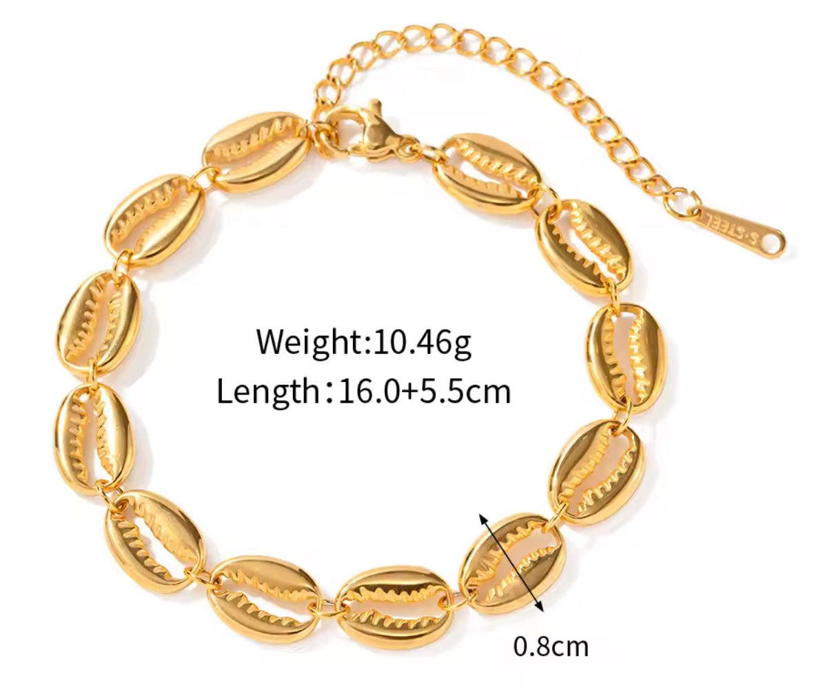 Pulsera Cowrie