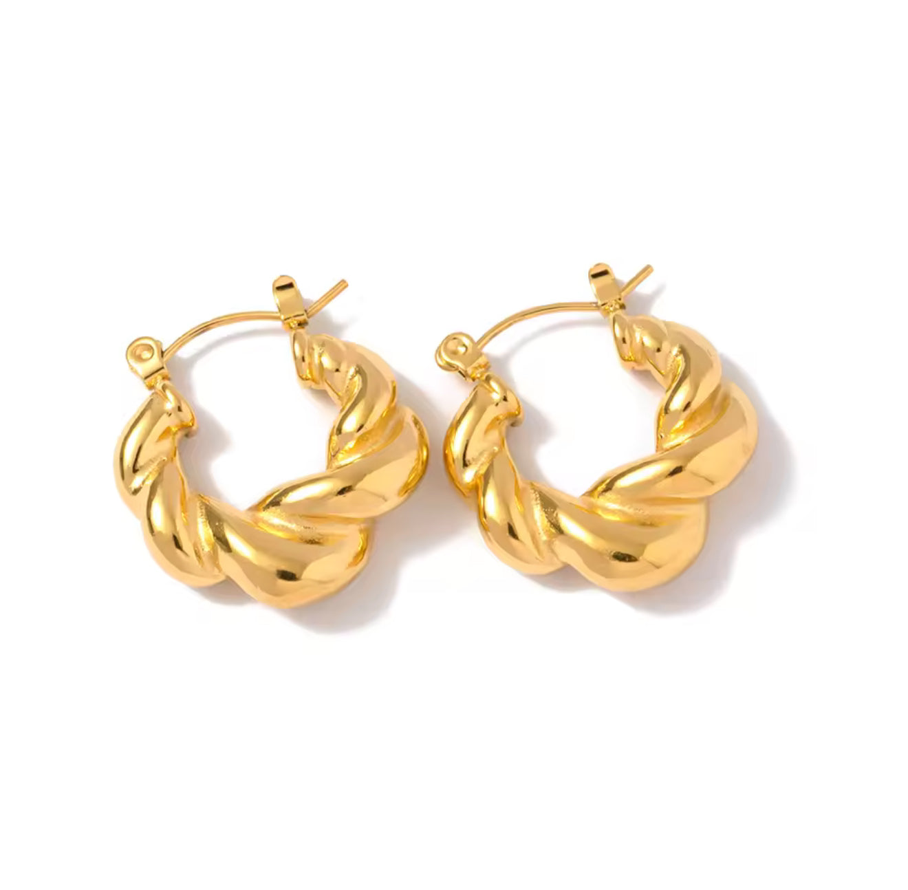 Aretes Braid Gold