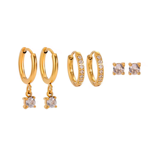 Set de aretes Trinity