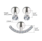 Set de Piercings Klyo Silver