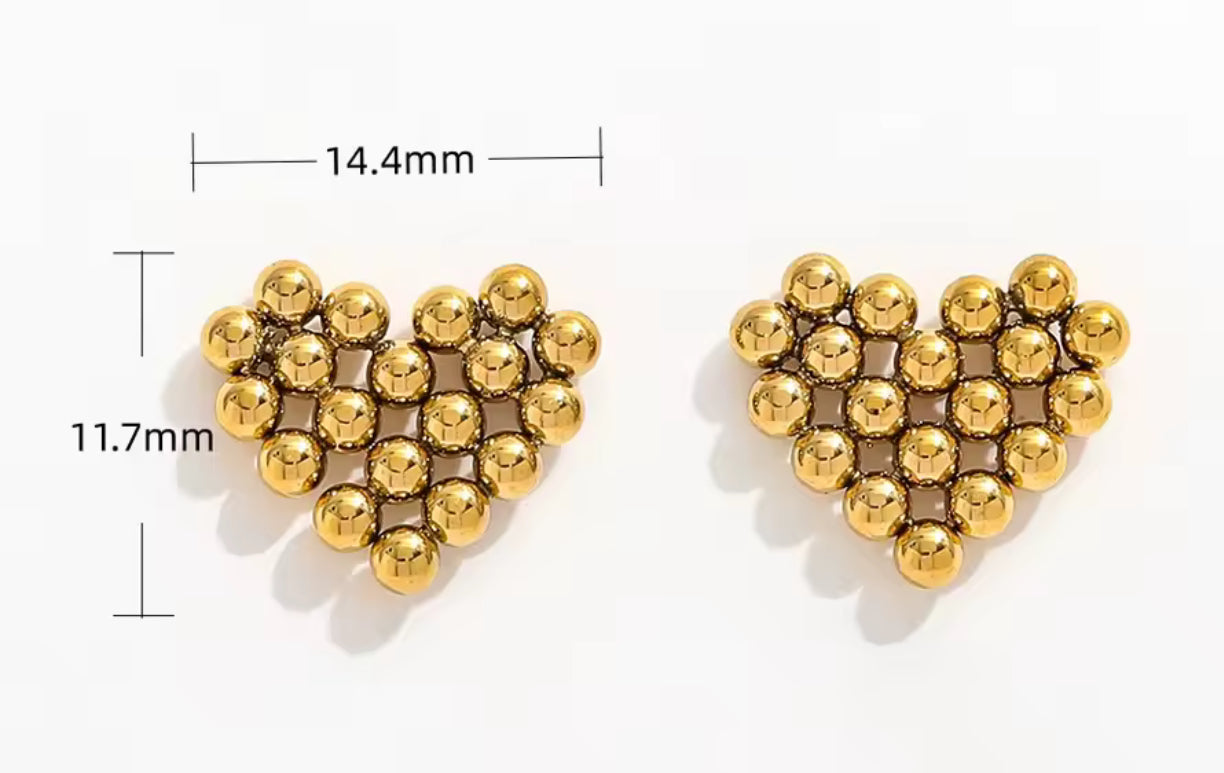 Aretes Pixel Heart