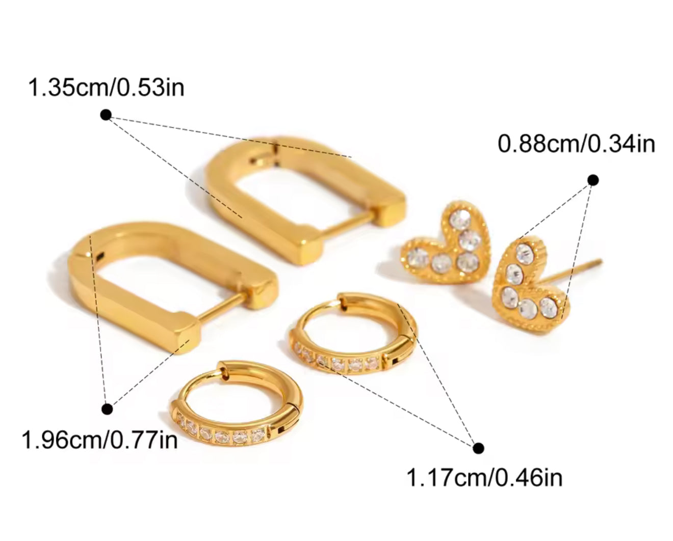 Set de aretes Glow