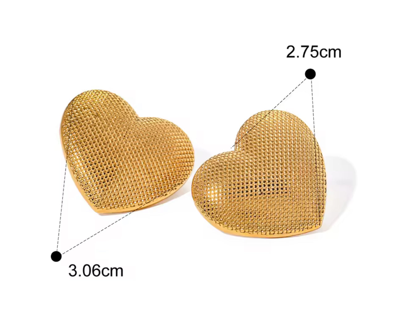 Aretes Golden Love