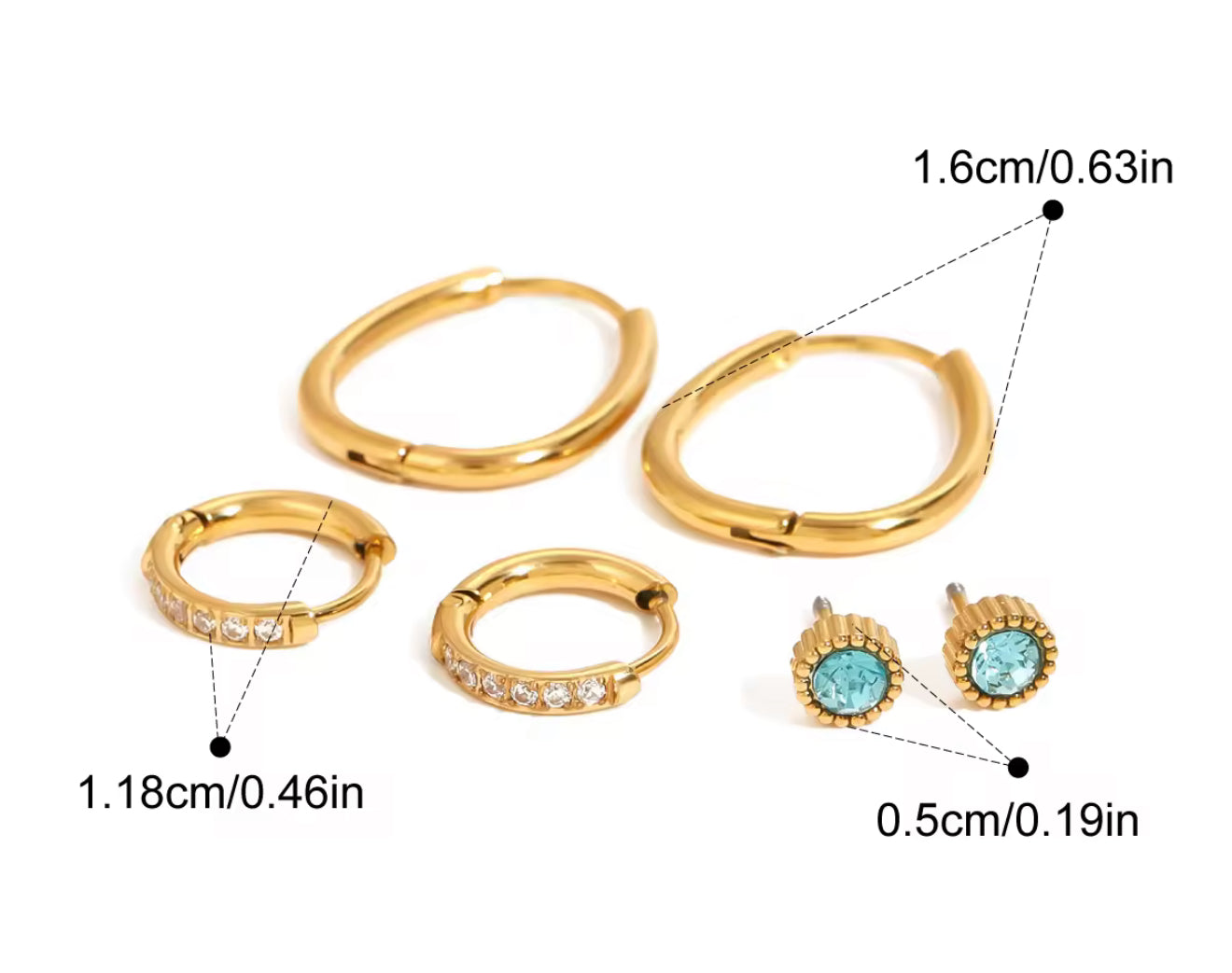 Set de aretes Daphne