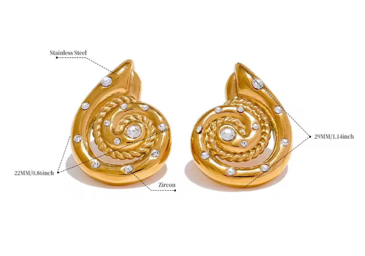 Aretes Caracola