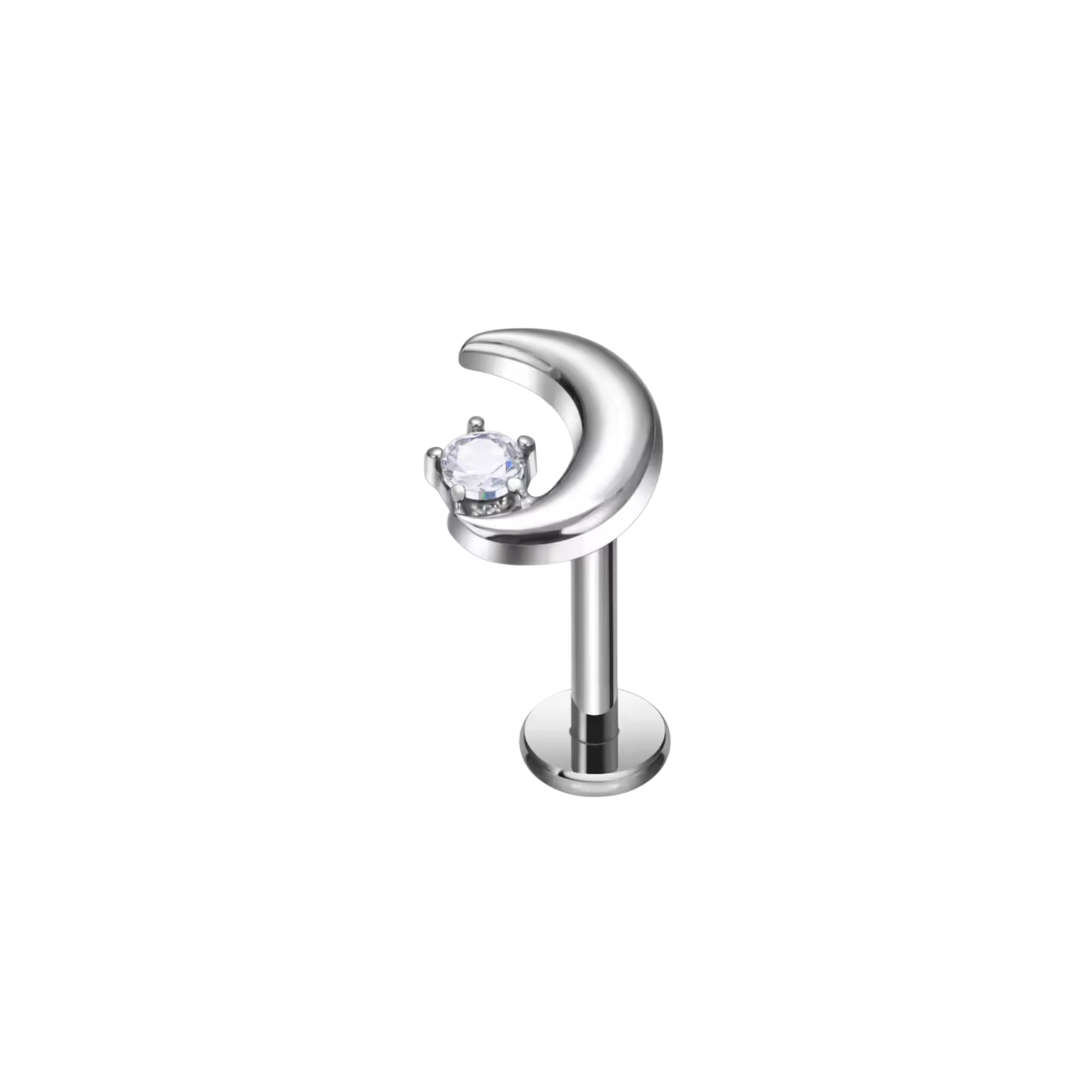 Piercing Luna Silver