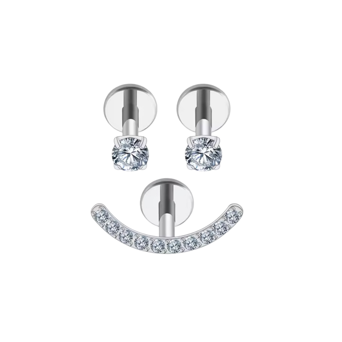 Set de Piercings Klyo Silver