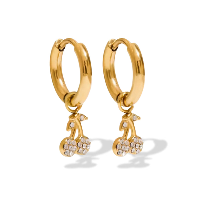 Aretes Cherry Glow